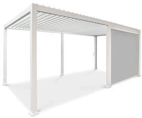 Roletas pavėsinei Pergola Premium White, 3m kaina ir informacija | Pavėsinės | pigu.lt