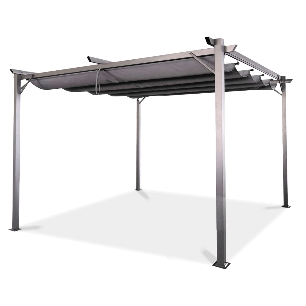 Pavėsinė Pergola SPRINT 3x4, Anthracite/Grey kaina ir informacija | Pavėsinės | pigu.lt