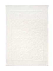 Vonios kambario kilimas Karna Cotton Esra 50x70cm Cream 2819 kaina ir informacija | Vonios kambario aksesuarai | pigu.lt