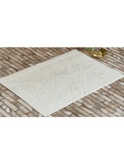 Vonios kambario kilimas Karna Cotton Esra 50x70cm Cream 2819 kaina ir informacija | Vonios kambario aksesuarai | pigu.lt