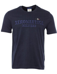 Marškinėliai vyrams Aeronautica Militare 51287-8, mėlyni цена и информация | Мужские футболки | pigu.lt