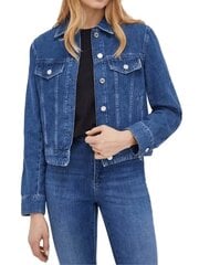 Джинсовая куртка KARL LAGERFELD Logo Frozen Mid Blue Denim 240W1401 563760048 цена и информация | Женские пиджаки | pigu.lt