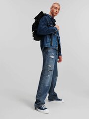 Джинсовая куртка KARL LAGERFELD JEANS Patchwork Denim Marble Mid Blue 240D1402 563760243 цена и информация | Мужские куртки | pigu.lt