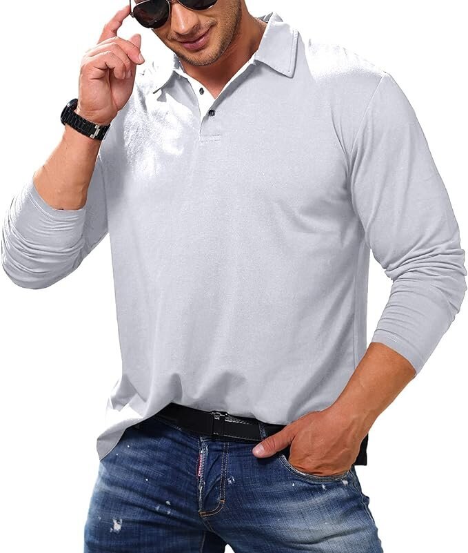 Cooleep polo marškinėliai vyrams, pilki kaina ir informacija | Vyriški marškiniai | pigu.lt