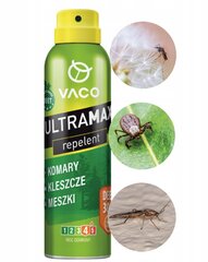 Purškalas nuo uodų, erkių ir spygliuočių Vaco Ultramax Deet, 170 ml цена и информация | Средства от комаров и клещей | pigu.lt