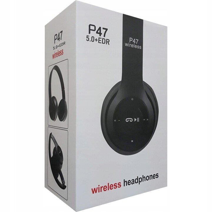 Bluetooth ausinės Berimax P48 juodos kaina ir informacija | Ausinės | pigu.lt