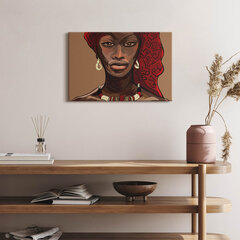 Reprodukcija Menas – Afrikos moters tapyba kaina ir informacija | Reprodukcijos, paveikslai | pigu.lt