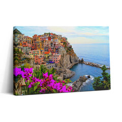 Reprodukcija Italijos Cinque Terre gėlės ir pakrantė kaina ir informacija | Reprodukcijos, paveikslai | pigu.lt