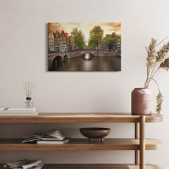 Reprodukcija Amsterdamo kanalai miesto viduje kaina ir informacija | Reprodukcijos, paveikslai | pigu.lt