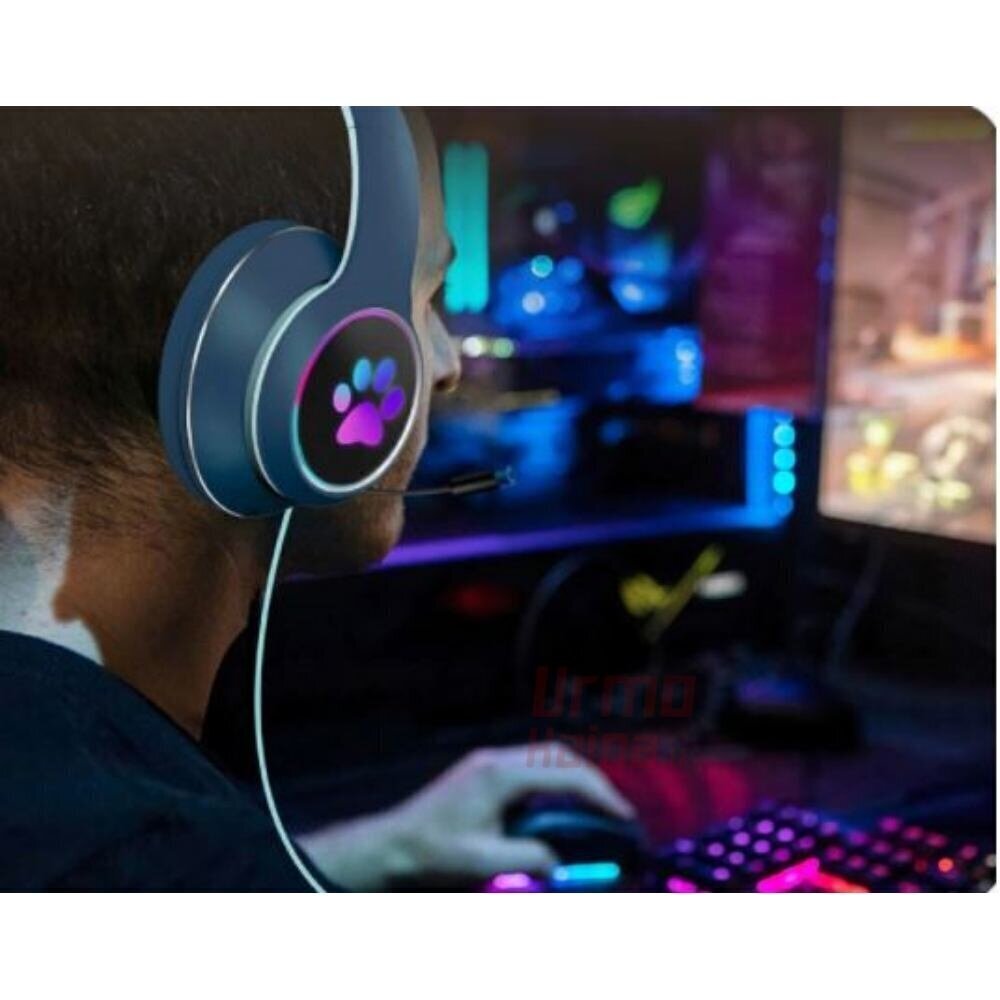 Žaidimų ausinės Berimax A2 RGB, su ausytėmis kaina ir informacija | Ausinės | pigu.lt