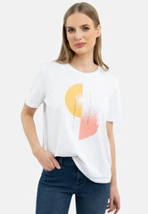 Marškinėliai moterims T-Lash, balti kaina ir informacija | Marškinėliai moterims | pigu.lt