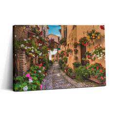 Reprodukcija Gėlių gatvė Umbrijos mieste kaina ir informacija | Reprodukcijos, paveikslai | pigu.lt