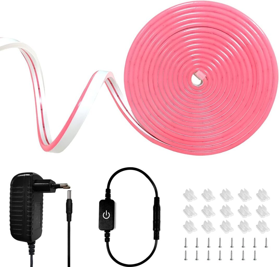 Segrass Y5m neoninė LED juosta, rožinė 5 m kaina ir informacija | LED juostos | pigu.lt
