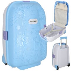 Детский чемодан J36, синий цена и информация | Чемоданы, дорожные сумки  | pigu.lt