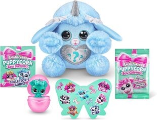 Pliušinis šuniukas Rainbocorns Puppycorn Bow Surprise Poodle 9269, šviesiai mėlynas цена и информация | Мягкие игрушки | pigu.lt