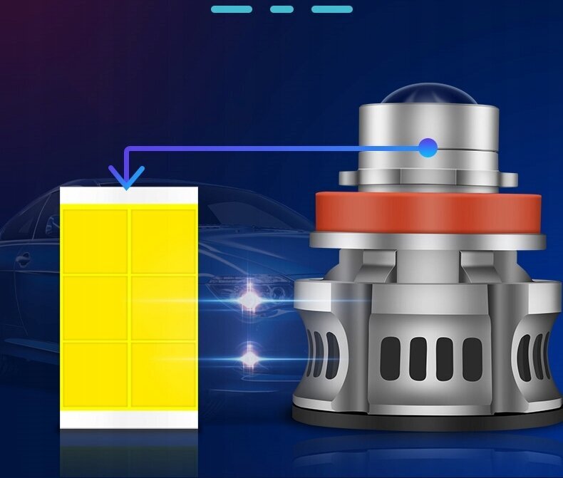 Lemputės LED H11 H9 H8, 2 vnt цена и информация | Automobilių lemputės | pigu.lt