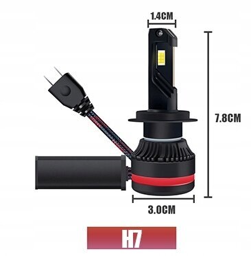Lemputės Led H7 S11, 2 vnt kaina ir informacija | Automobilių lemputės | pigu.lt