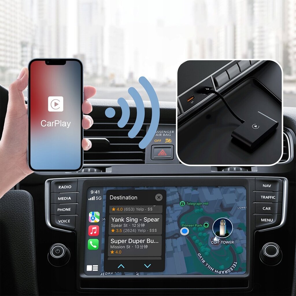 Belaidis adapteris Carplay Xstorm, 1 vnt. цена и информация | Automobilių 12V el. priedai | pigu.lt