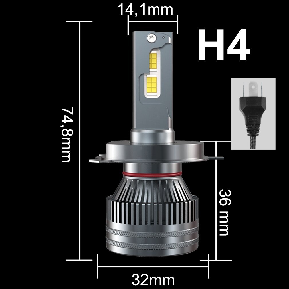Mini lemputės H4 Xstorm kaina ir informacija | Automobilių lemputės | pigu.lt