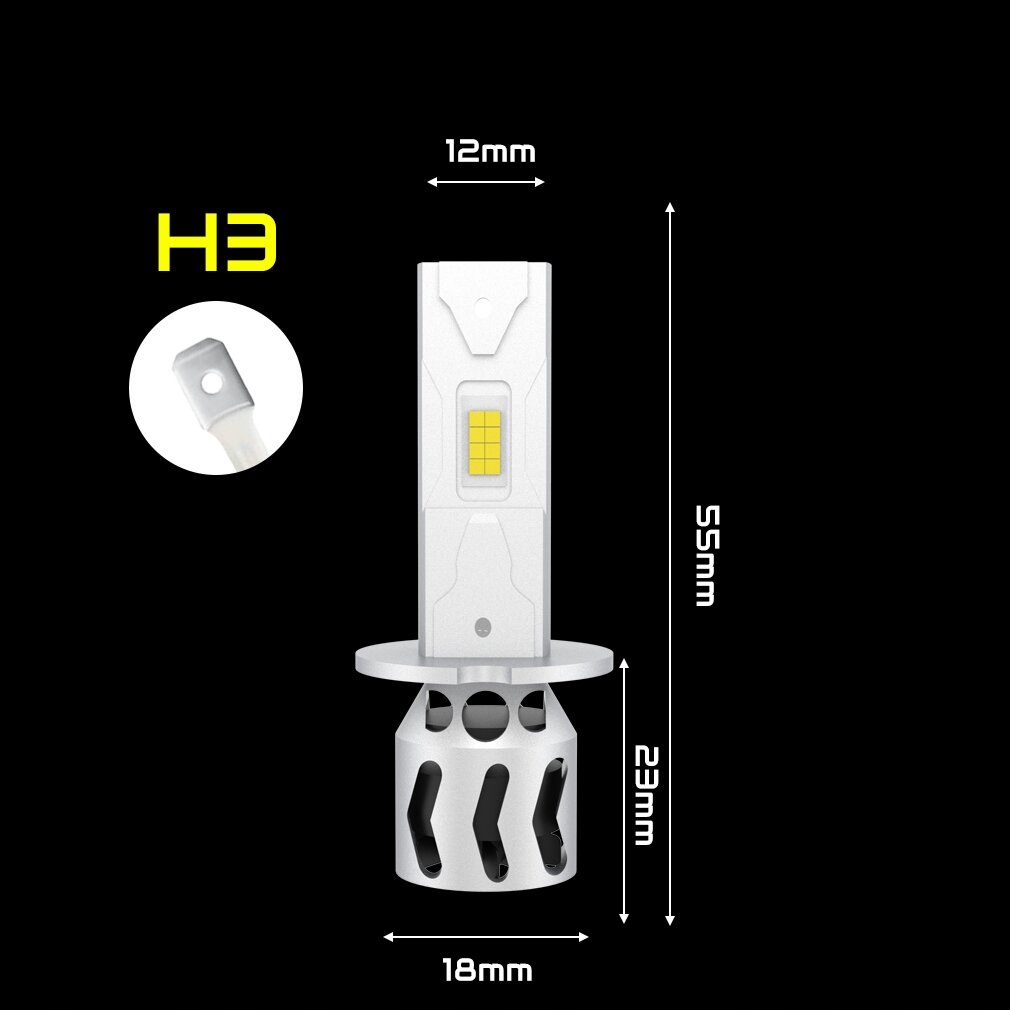 Lemputės Led H3 Xstorm Slim kaina ir informacija | Automobilių lemputės | pigu.lt