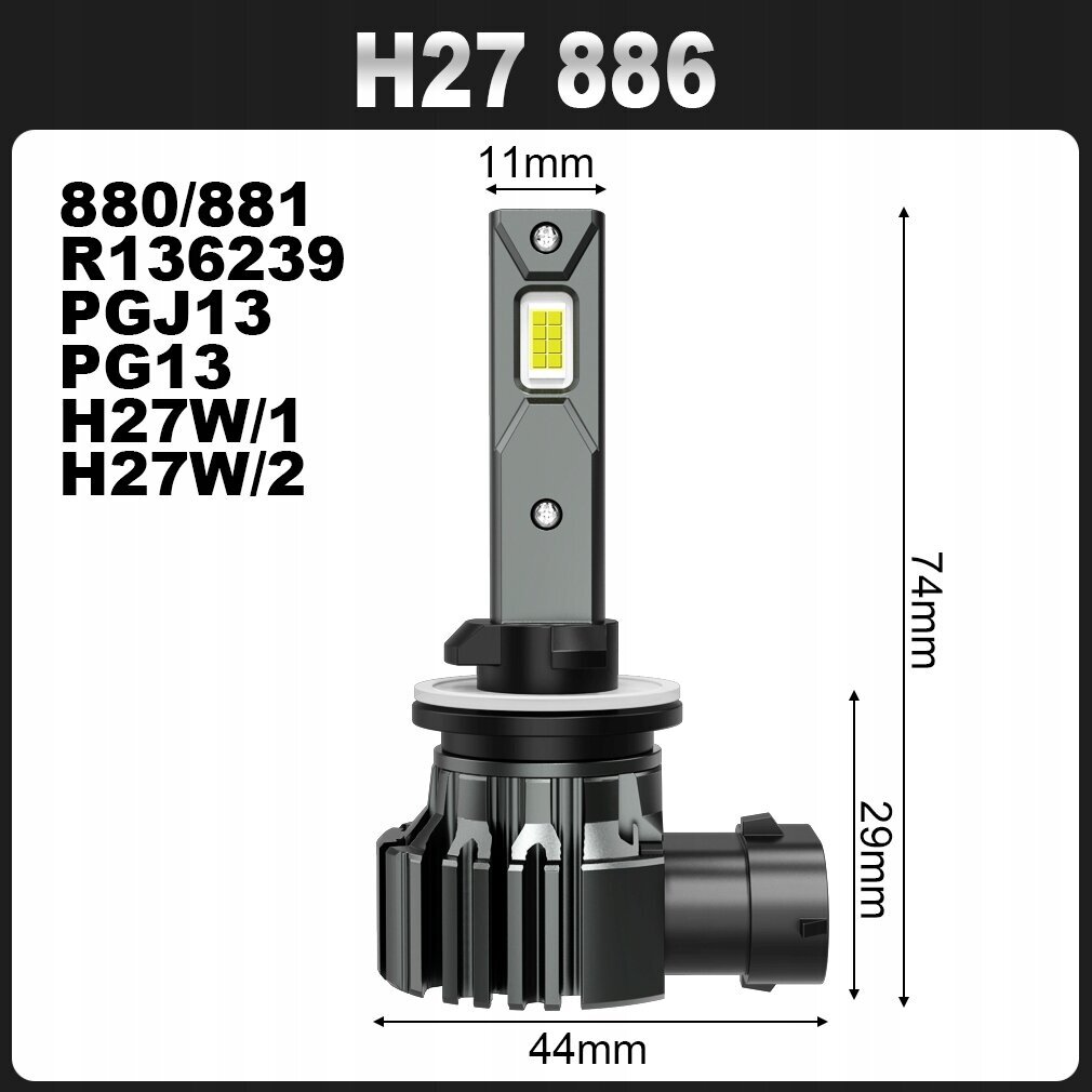 Lemputės Xstorm H27 цена и информация | Automobilių lemputės | pigu.lt