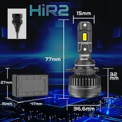 Lemputės Xstorm Hir2 kaina ir informacija | Automobilių lemputės | pigu.lt