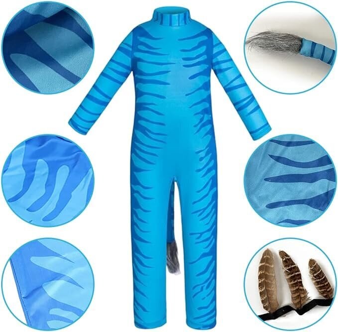 Vaikiškas avataro kostiumas Amycute, 3 dalių kaina ir informacija | Karnavaliniai kostiumai | pigu.lt