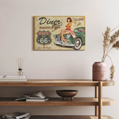 Reprodukcija Vintage Route 66 plakatas kaina ir informacija | Reprodukcijos, paveikslai | pigu.lt