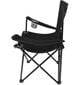 Sulankstoma žvejybos kėdė, juoda, 80 x 44 x 80 cm kaina ir informacija | Turistiniai baldai | pigu.lt