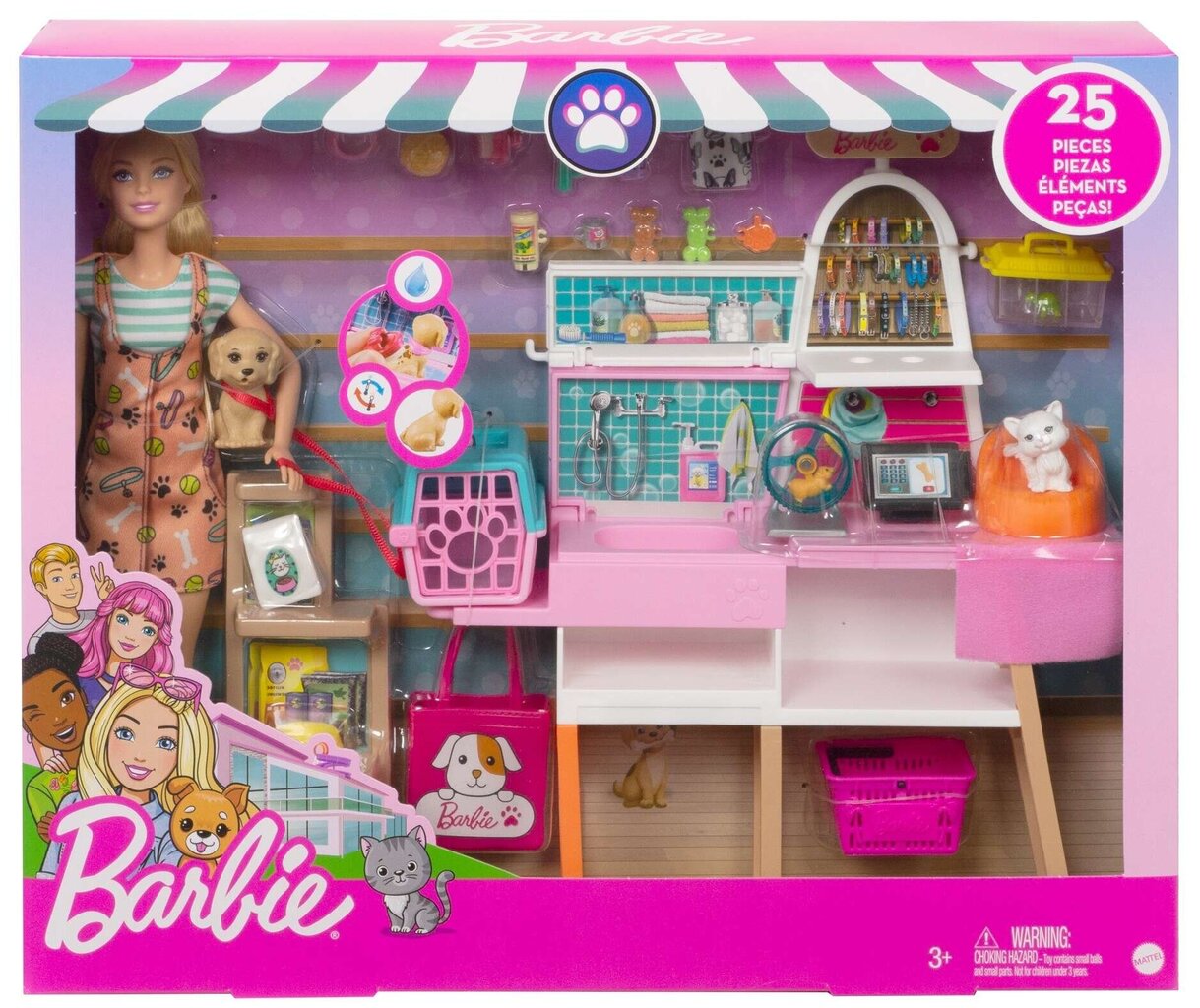 Lėlė Barbie su priedais kaina ir informacija | Žaislai mergaitėms | pigu.lt