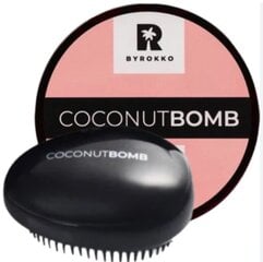 В наборе: восстанавливающая маска для волос с кокосовым маслом Byrokko Coconut Bomb и массажная щетка для волос. цена и информация | Бальзамы, кондиционеры | pigu.lt