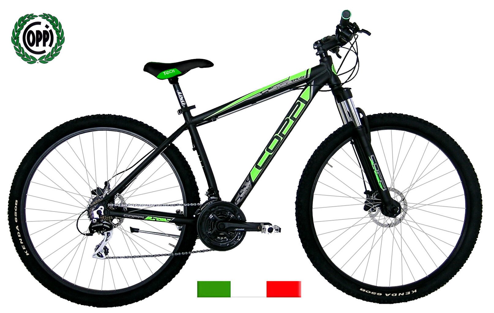 Kalnų dviratis Coppi Spark, 27.5", juodas kaina ir informacija | Dviračiai | pigu.lt