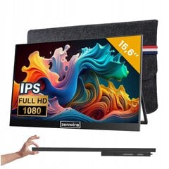 Nešiojamasis USB-C "Full HD" 1920x1080 IPS HDMI monitorius nešiojamajam kompiuteriui HDR 15,6 colių kaina ir informacija | Monitoriai | pigu.lt