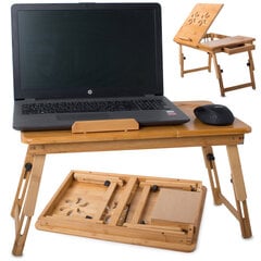 Nešiojamo kompiuterio staliukas BERIMAX "NKS-01" reguliuojamas, su stalčiumi kaina ir informacija | Kompiuteriniai, rašomieji stalai | pigu.lt