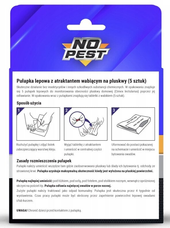 Blakių gaudyklė No-Pest, 0 .01kg kaina ir informacija | Priemonės nuo uodų ir erkių | pigu.lt