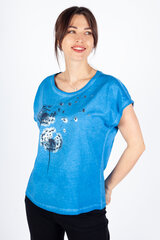 Marškinėliai moterims Blue Seven 105778515, mėlyni kaina ir informacija | Marškinėliai moterims | pigu.lt