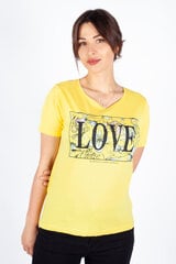 Marškinėliai moterims Blue Seven 105809132, geltoni kaina ir informacija | Marškinėliai moterims | pigu.lt