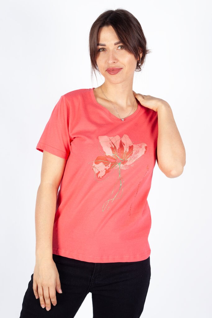 Marškinėliai moterims Blue Seven, rožiniai kaina ir informacija | Marškinėliai moterims | pigu.lt