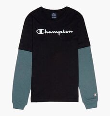 Детская футболка с длинным рукавом Champion 305367-KK003 черная 305367-KK003-XXL цена и информация | Свитеры, жилетки, пиджаки для девочек | pigu.lt