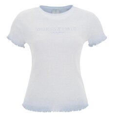 Guess marškinėliai moterims 7621701876225, mėlyni цена и информация | Футболка женская | pigu.lt