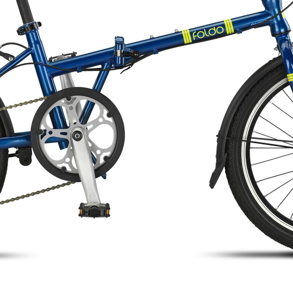 Sulankstomas dviratis Foldo Urbano Ultra 20", mėlynas kaina ir informacija | Dviračiai | pigu.lt
