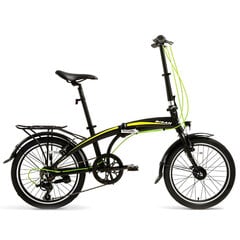 Складной велосипед Bisan 20 FX3500 TRN (PR10010406) черный/желтый цена и информация | Велосипеды | pigu.lt