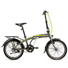 Складной велосипед Bisan 20 FX3500 NX3 (PR10010408) серый/желтый цена и информация | Велосипеды | pigu.lt