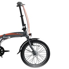 Sulankstomas dviratis Bisan FX3500 NX3 20", pilkas/oranžinis kaina ir informacija | Dviračiai | pigu.lt