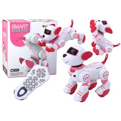Nuotoliniu būdu valdomas interaktyvus šuo - robotas Lean Toys, rožinis/baltas kaina ir informacija | Žaislai berniukams | pigu.lt