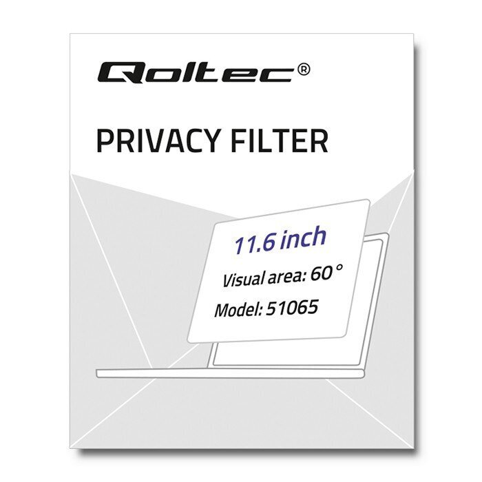 Qoltec Privacy Filter (51065) цена и информация | Kompiuterių aušinimo ir kiti priedai | pigu.lt