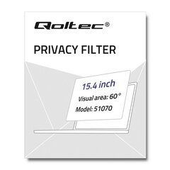Qoltec Privacy Filter (51070) цена и информация | Охлаждающие подставки и другие принадлежности | pigu.lt