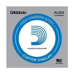 Струна для акустической гитары D'Adario PL012 .012 цена и информация | Принадлежности для музыкальных инструментов | pigu.lt