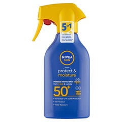 Kremas nuo saulės Nivea Sun Protect & Moisture Trigger Spray Spf 50, 270 ml kaina ir informacija | Kremai nuo saulės | pigu.lt