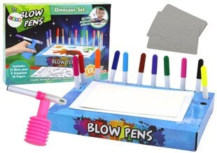 Piešimo rinkinys Blow Pen dinozaurai Lean Toys kaina ir informacija | Piešimo, tapybos, lipdymo reikmenys | pigu.lt
